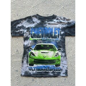 Chemistry Chevrolet‎ Corvette Ultimate Speed Tye Dye T-Shirt - Black/White - XS